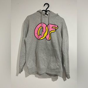 MEDIUM ODD FUTURE HOODIE - GREY WITH PINK DONUT